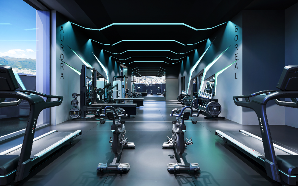 Gimnasio del proyecto LUZ en Quito